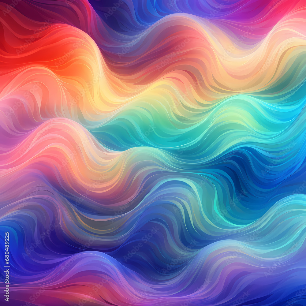 abstract prism-like patterns resembling celestial waves