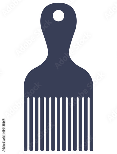 Navy hairdresser, barber hair comb vector isolated, salon comb, small comb icon isolated on white background.