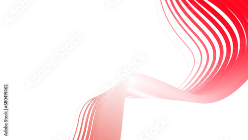 white red flag gradient background abstract wavy tech lines  photo