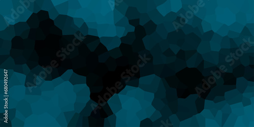 Quartz dark Mint blue Broken Stained Glass Background. Voronoi diagram background. Seamless pattern shapes vector Vintage Quartz surface white for bathroom or kitchen 