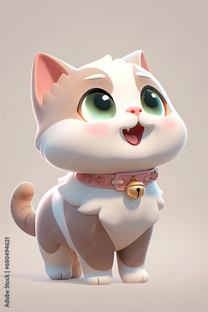 3d render of lovely British Shorthair cat isolate. 3d render of lovely British Shorthair cat isolate.