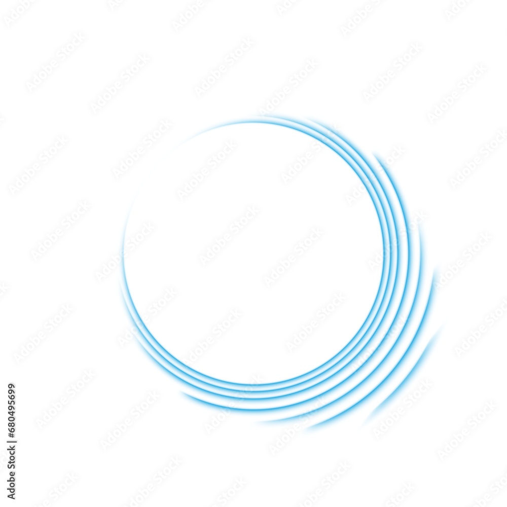 Light blue Twirl png. Curve light effect of blue line. Luminous blue spiral png. Element for your design, advertising, postcards, invitations, screensavers, websites, games. PNG.