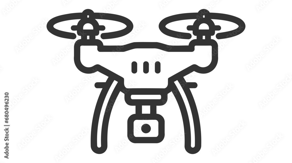 Drone concept line icon. Simple element illustration. drone concept outline symbol design. Drone concept line icon. Simple element illustration. drone concept outline symbol design.