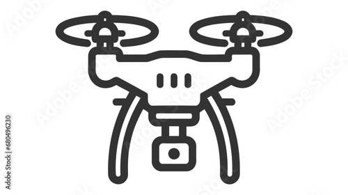 Drone concept line icon. Simple element illustration. drone concept outline symbol design.