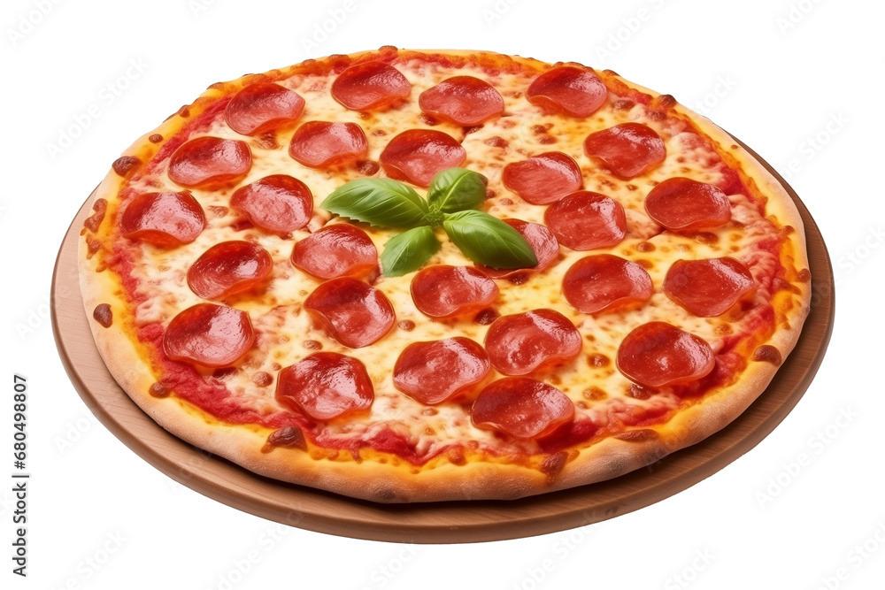 Pepperoni Pizza Isolated on Transparent Background
Pepperoni Pizza Isolated on Transparent Background