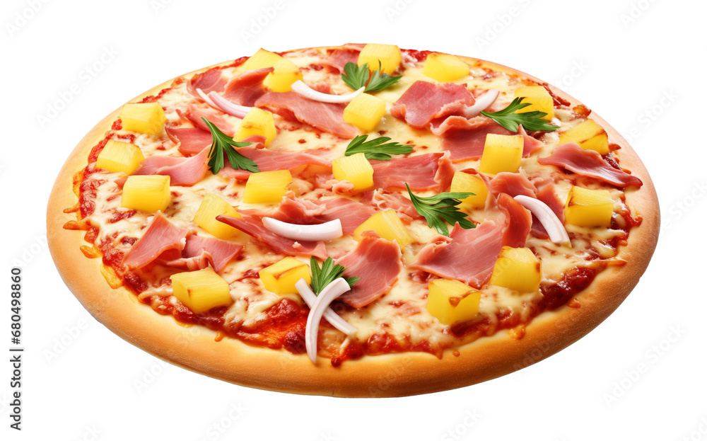 Hawaiian Pizza Isolated on Transparent Background
Hawaiian Pizza Isolated on Transparent Background