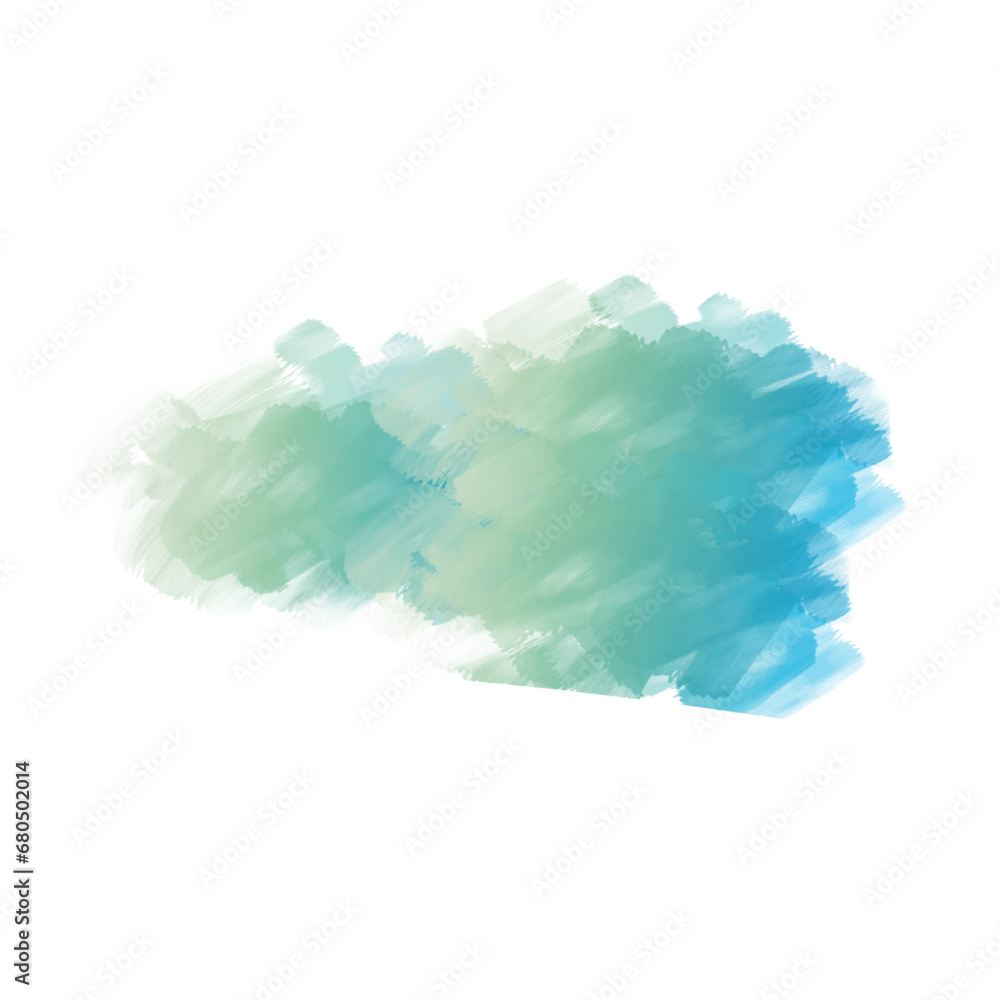 watercolor blue watercolor on white isolated.Vector illustration