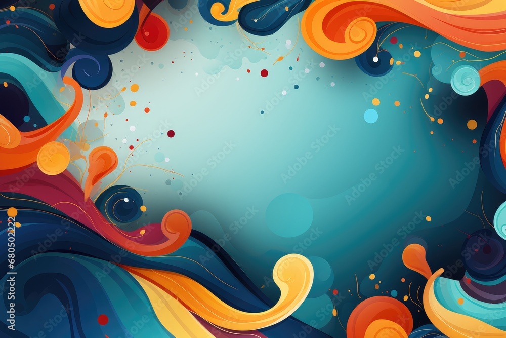 Abstract colorful background with space for your text. Abstract background for National Handwriting Day