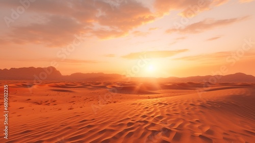 Beautiful desert sunrise view near Tabuk Saudi Arabia