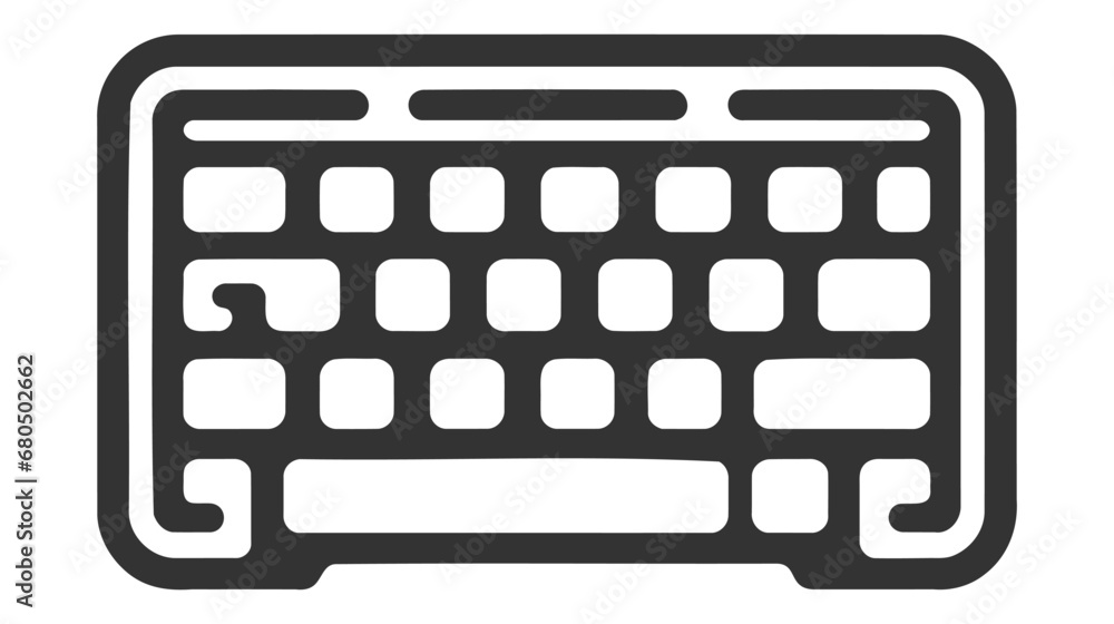 Keyboard vector icon. Keyboard linear sign. EPS 10 Keyboard vector icon. Keyboard linear sign. EPS 10