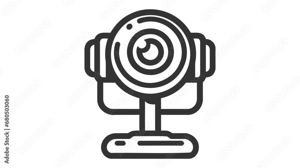Digital Webcam line icon. linear style sign for mobile concept and web design. webcam video call outline vector icon Digital Webcam line icon. linear style sign for mobile concept and web design. webcam video call outline vector icon