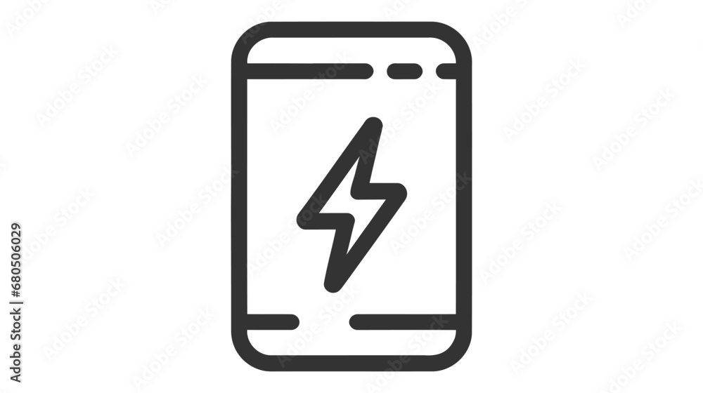 Power bank icon. Simple design, isolate on white background Power bank icon. Simple design, isolate on white background