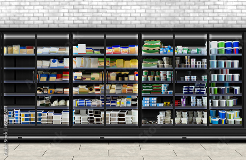 This Mockup and illustration is suitable for presenting new Yogurt, Milk ,cheese, cream design packagings among many others. Great help for graphic designers, architects and interior designers. 