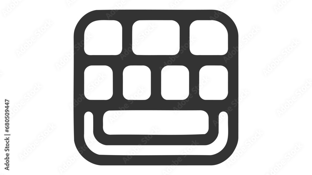 Keyboard vector icon. Keyboard linear sign. EPS 10 Keyboard vector icon. Keyboard linear sign. EPS 10