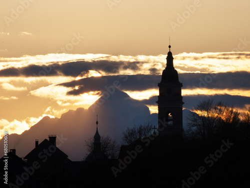 Wallpaper Mural silhouette of church Torontodigital.ca