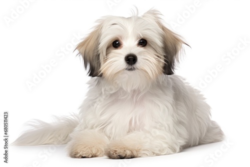 Havanese cute dog isolated on white background