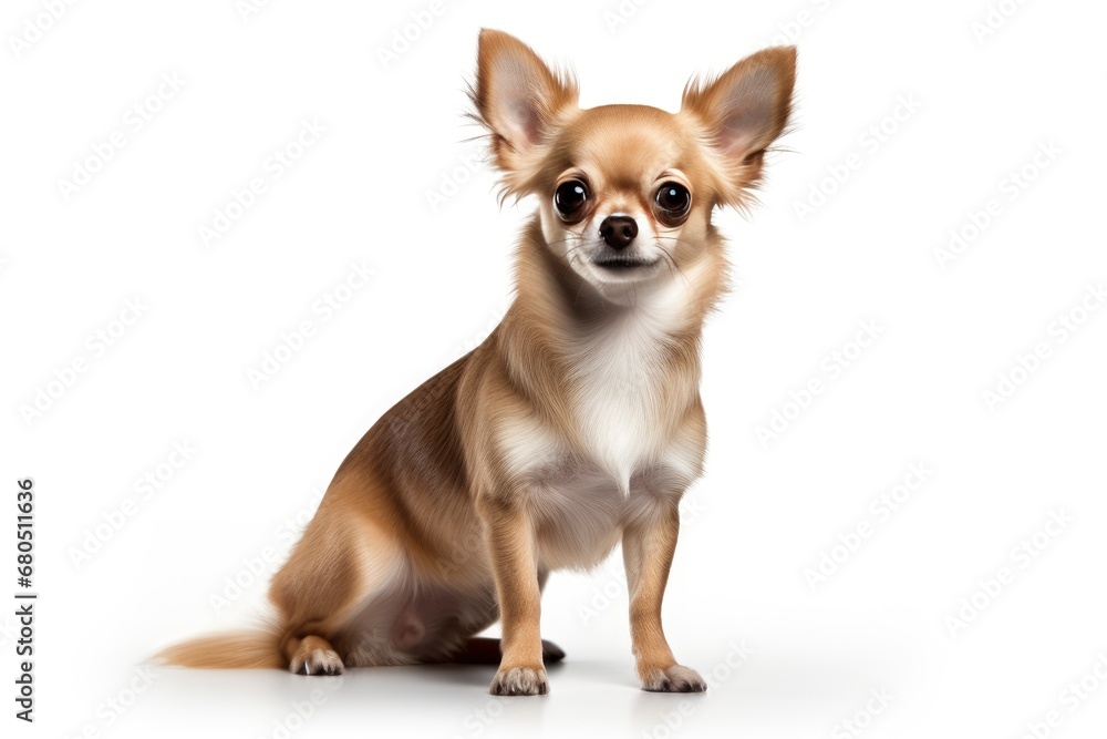 Chihuahua cute dog isolated on white background Chihuahua cute dog isolated on white background