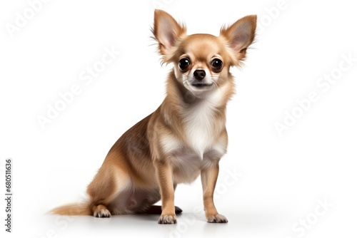 Chihuahua cute dog isolated on white background