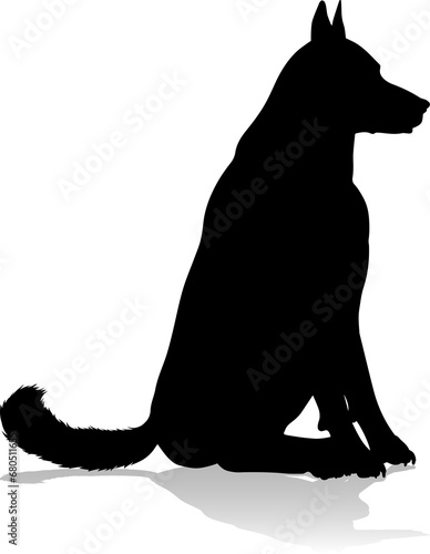 Dog Silhouette Pet Animal