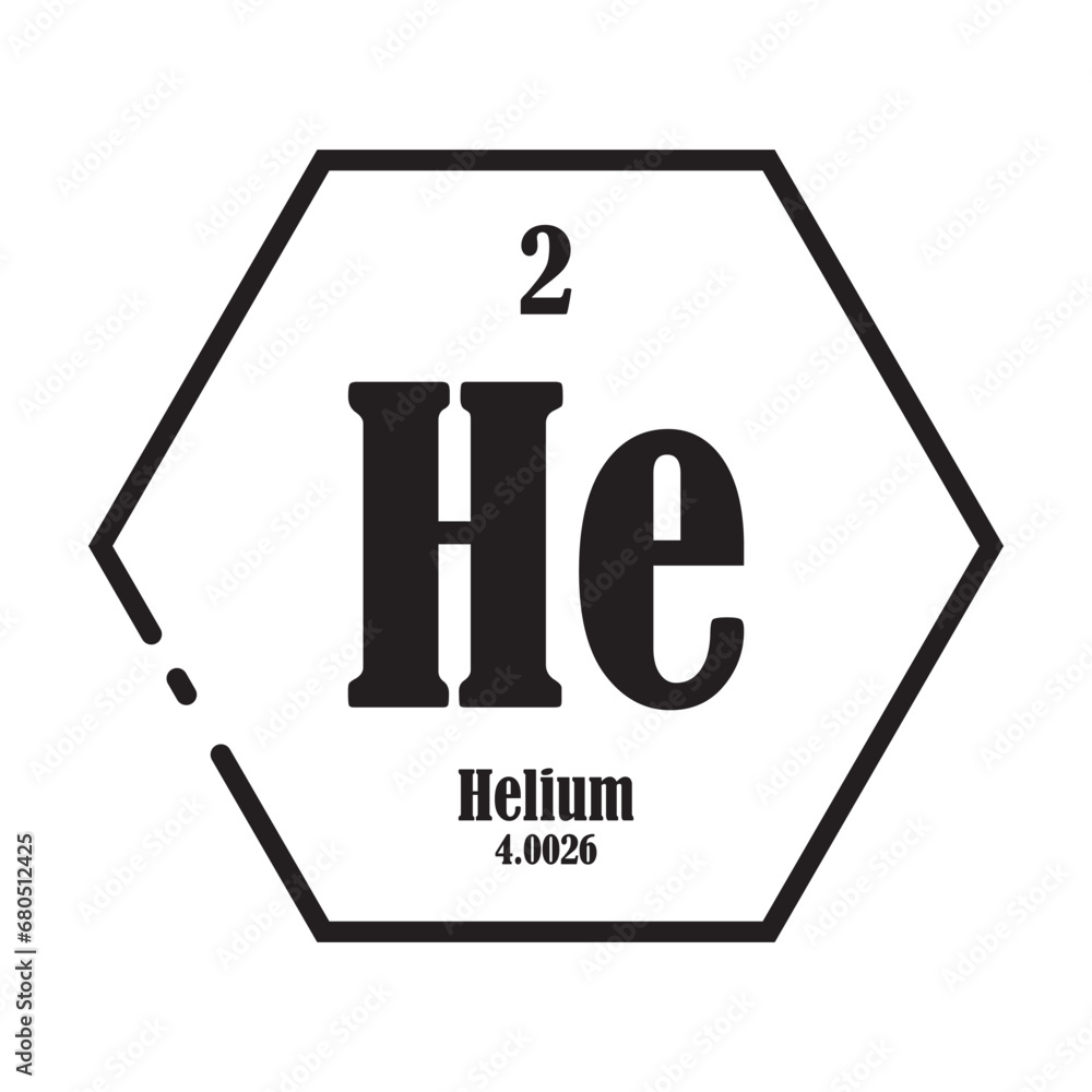 Helium chemistry icon Helium chemistry icon