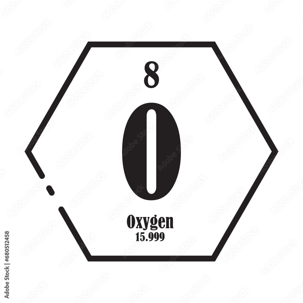 Oxygen chemistry icon Oxygen chemistry icon