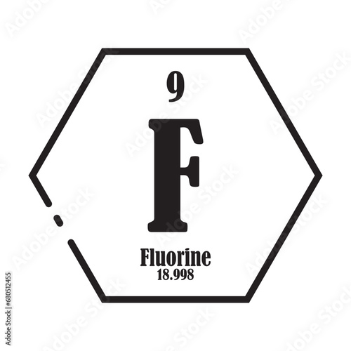 Fluorine chemistry icon photo