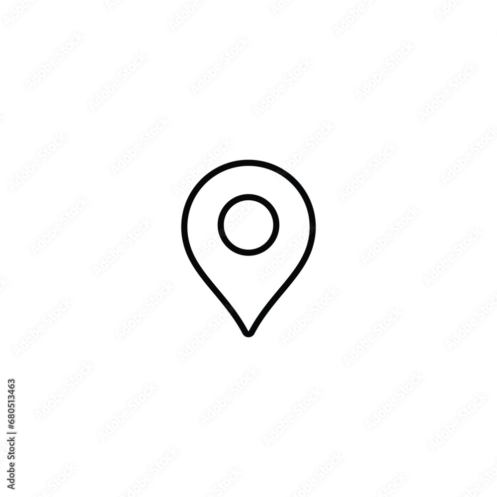Pin Maps icon, location icon vector Pin Maps icon, location icon vector