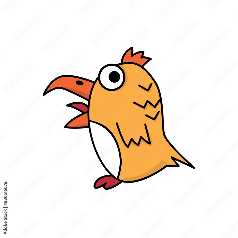 a funny character - a bird that looks like a parrot a funny character - a bird that looks like a parrot