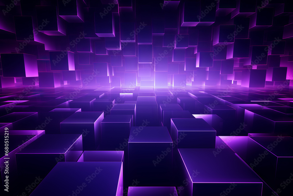 Purple abstract cubic background or pattern, creative design template Purple abstract cubic background or pattern, creative design template