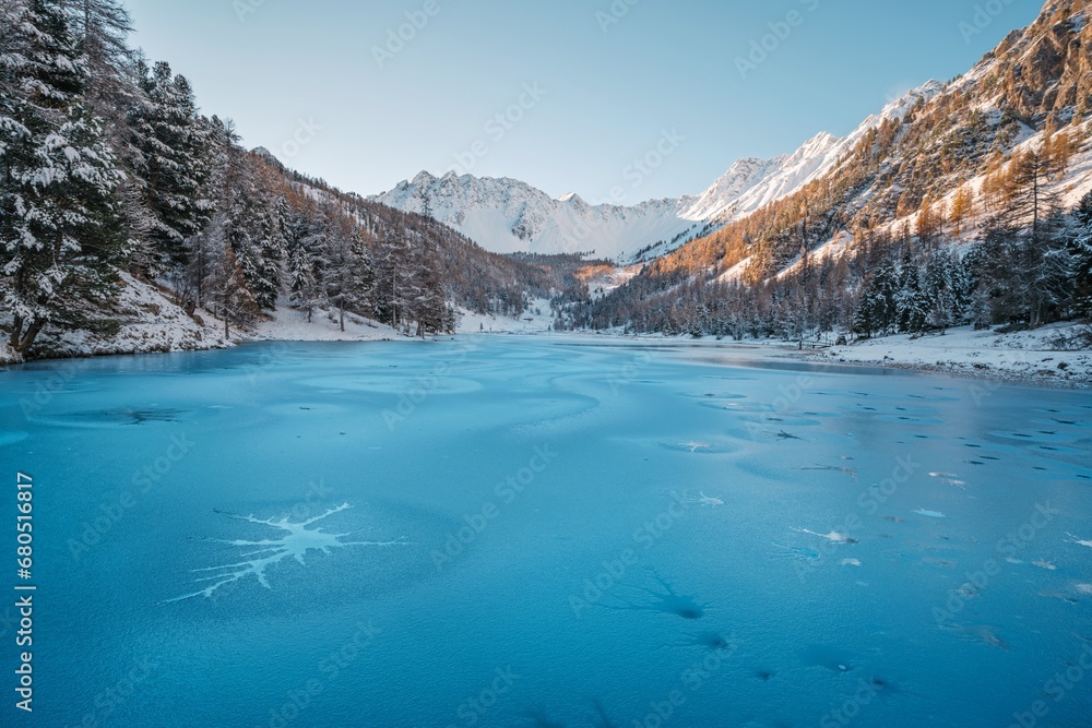 Obraz premium le lac gelé