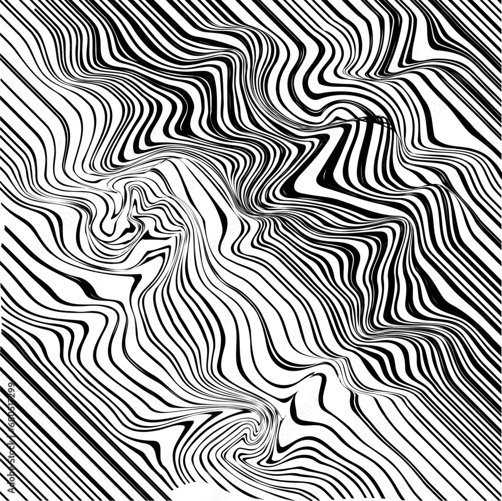 Striped texture imitates a molten surface or an environment with liquid distortions Striped texture imitates a molten surface or an environment with liquid distortions
