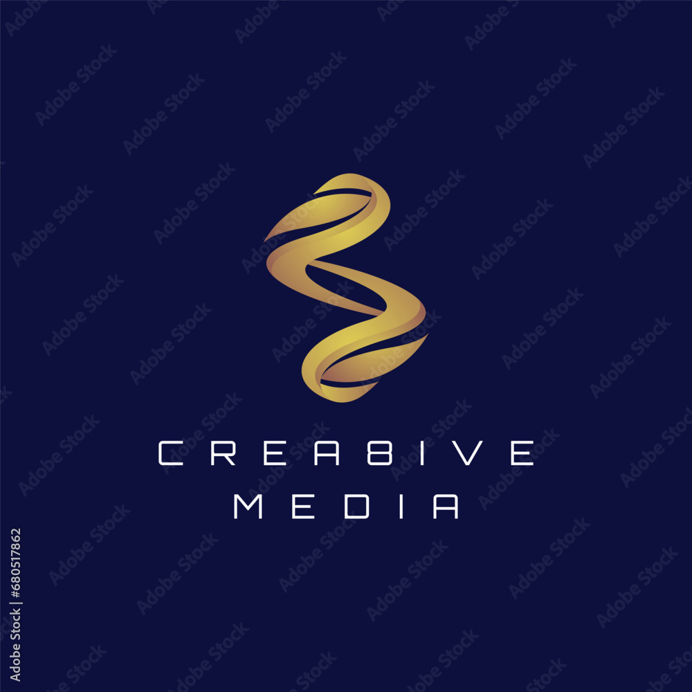 initial letter logo S 3D initial company icon business logo background illustration initial letter logo S 3D initial company icon business logo background illustration