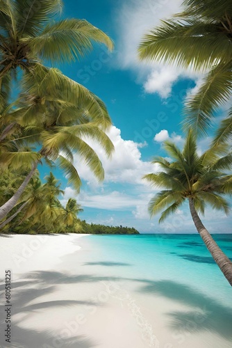 Tropical Island Getaway Scene.