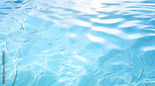 blue water texture.Aesthetic Aqua.Gradient Background with Sunlit Water Shadows.AI Generative 