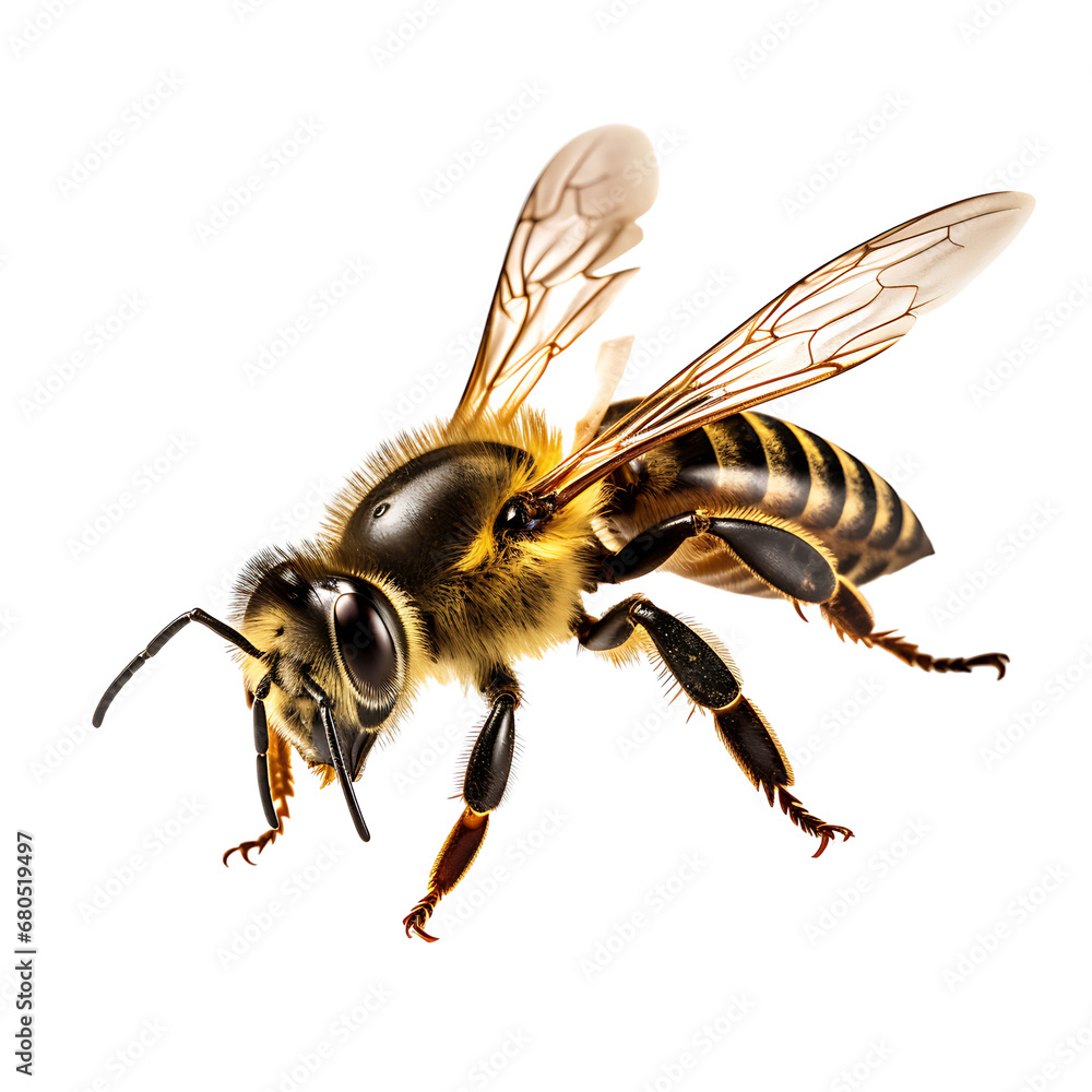Bee isolated on white background Bee isolated on white background