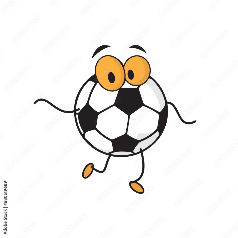 Fototapeta premium football character for children