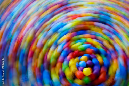 Abstract colored balls image .combining light and color