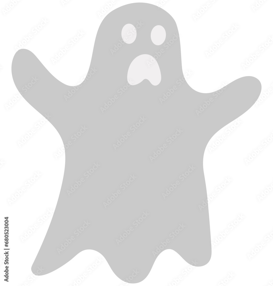Cartoon white ghost for halloween. Cartoon white ghost for halloween.