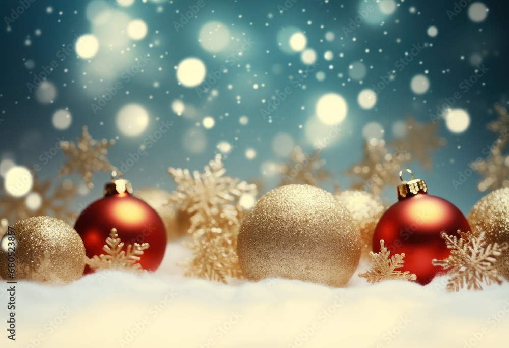 Christmas background with New Year decorations Christmas background with New Year decorations