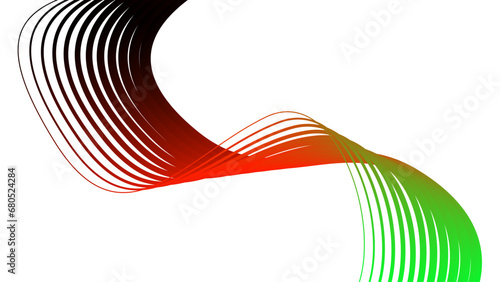abstract tech wavy lines gradient background black red white green 