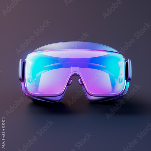 Holographic of vr glass. Holographic textured. Iridescent rainbow foil.