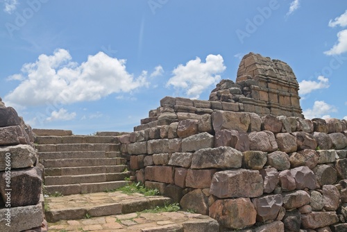 ruins of Chausath yogini temple   khajuraho   Madhya Pradesh  India