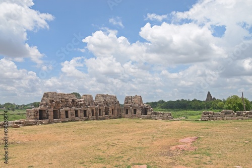 ruins of Chausath yogini temple , khajuraho, Madhya Pradesh, India