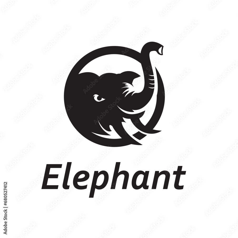 Obraz premium elephant logo icon