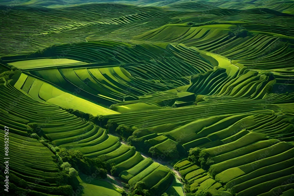 Fototapeta premium green tea plantation