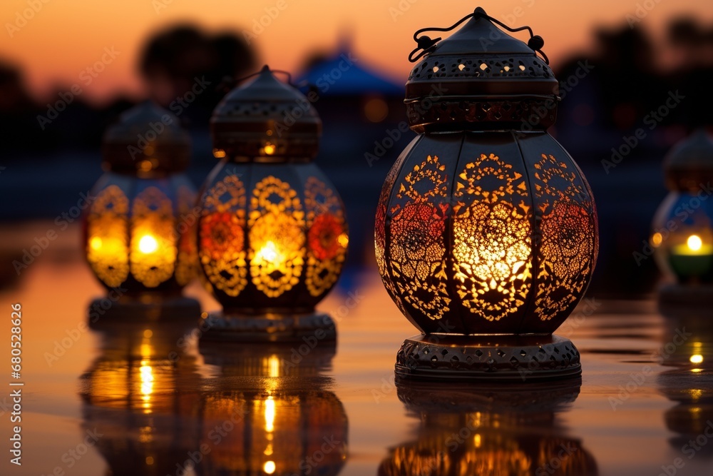 Warm Glow of Ramadan: Traditional Lanterns Close-Up
Warm Glow of Ramadan: Traditional Lanterns Close-Up