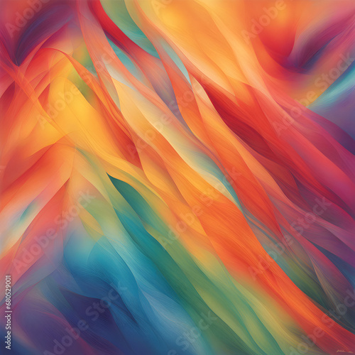 Radiant Spectrum Fusion An abstract print 1