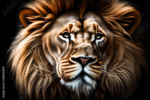 lion head illustration