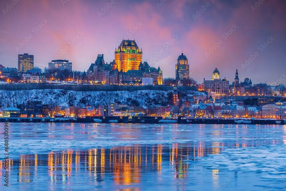 Quebec City skyline, cityscape of Canada