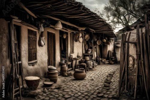house in the village © Shahid Abbas